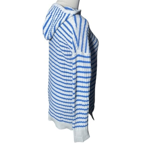 Aerie Small Knit Sweater Pullover Tops Long Tie Up Boho Indie Y2K White Cotton S - Picture 3 of 8